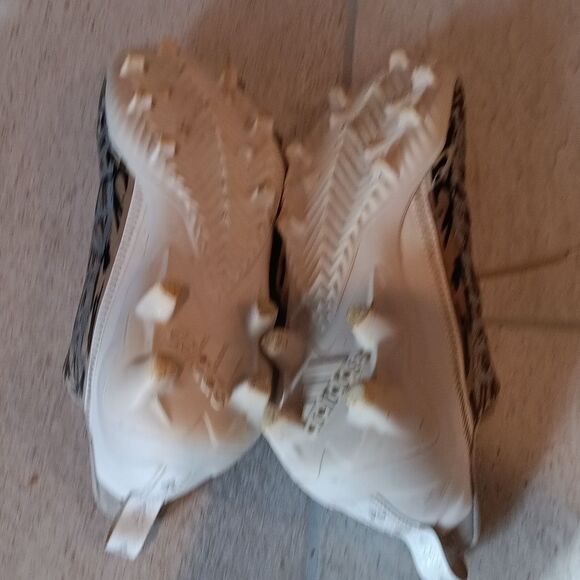 Stylish Black and White Soccer Cleats Shoes